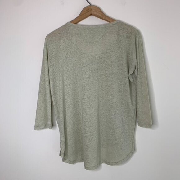 Aritzia Wilfred Top T-shirt Sage Green Burnout Heathered Casual Basic Size XS - Picture 5 of 14